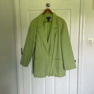 Bright green blazer